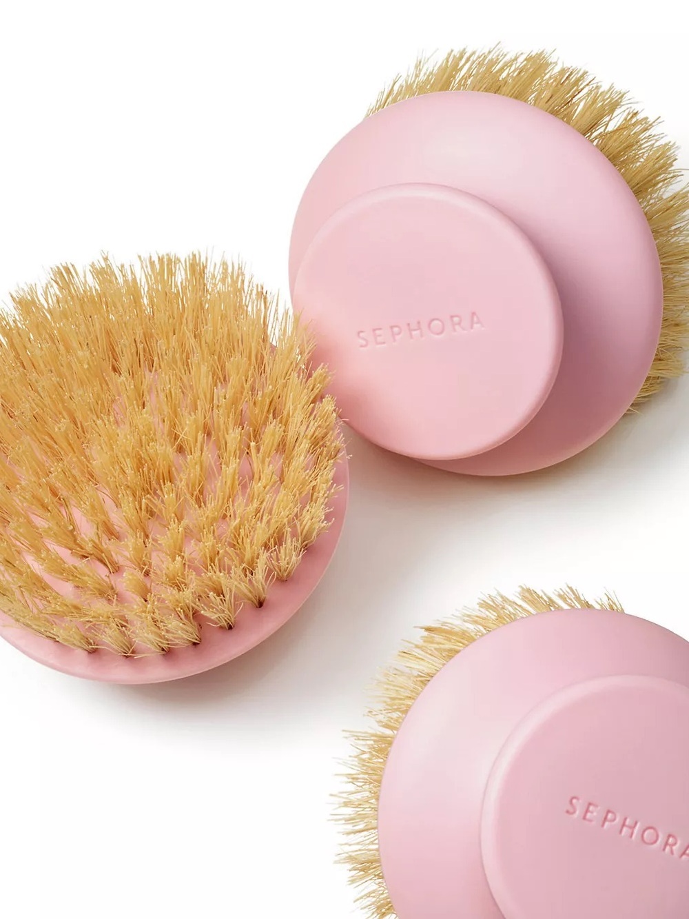Sephora Pink Dry Body Brush with Wooden Handle - Picture 4 of 8